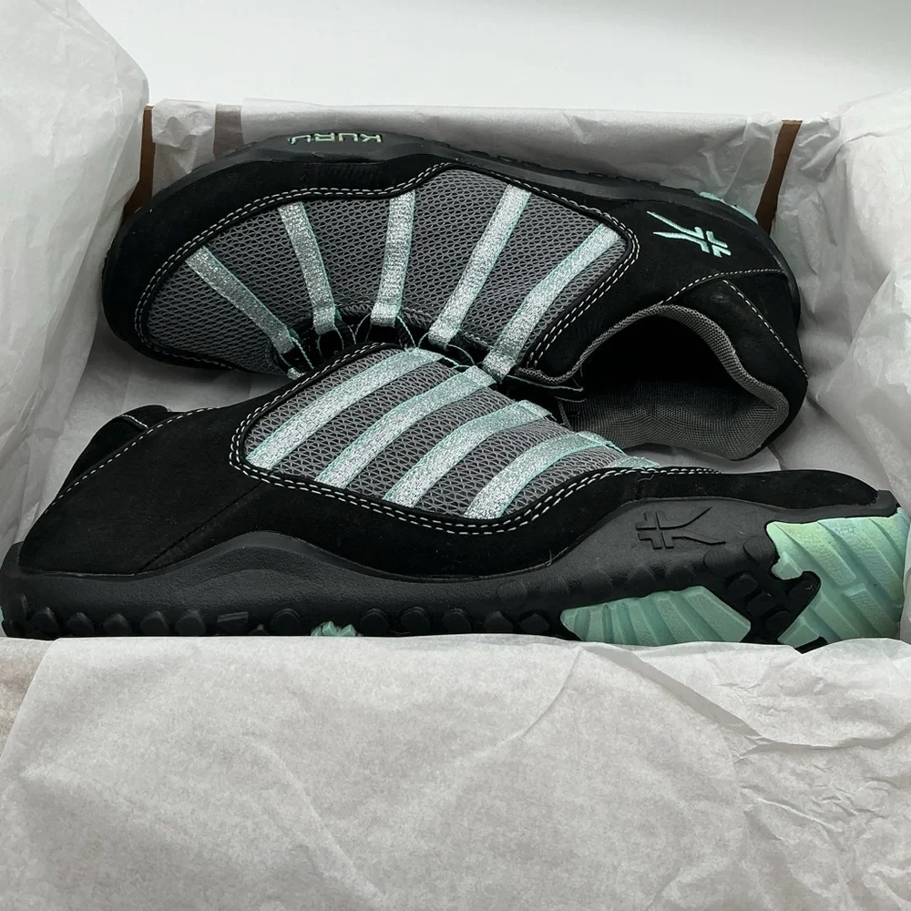 KURU CHICANE Black and Teal Athletic‎ Shoes size 10.5 M